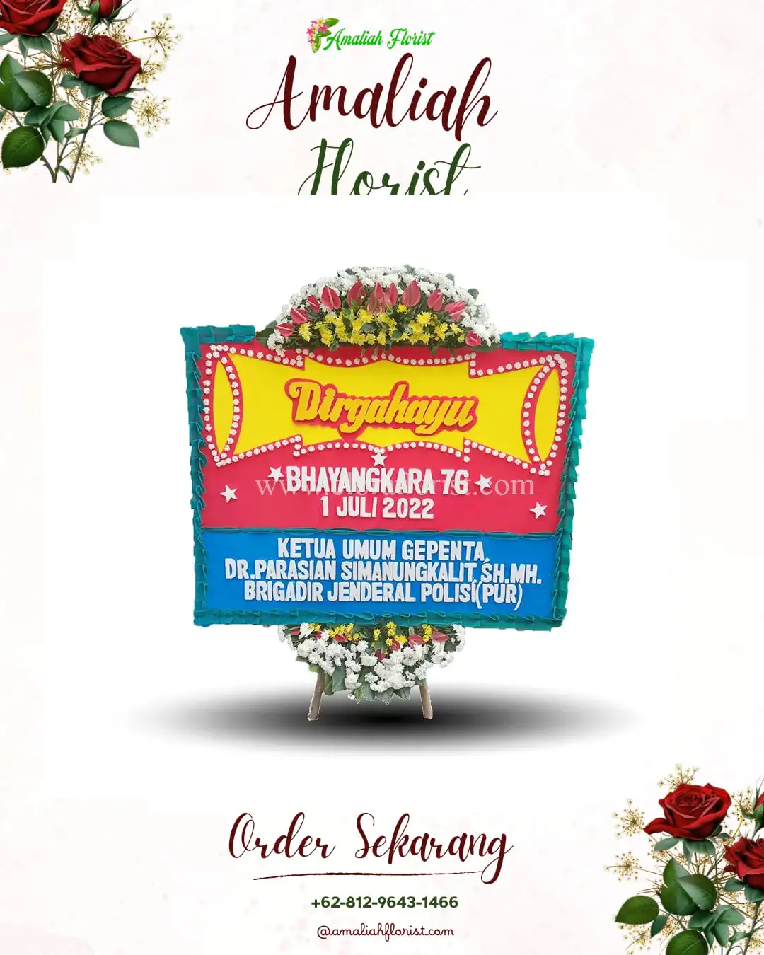 Papan Bunga HUT Ulang Tahun Lembah Sabil